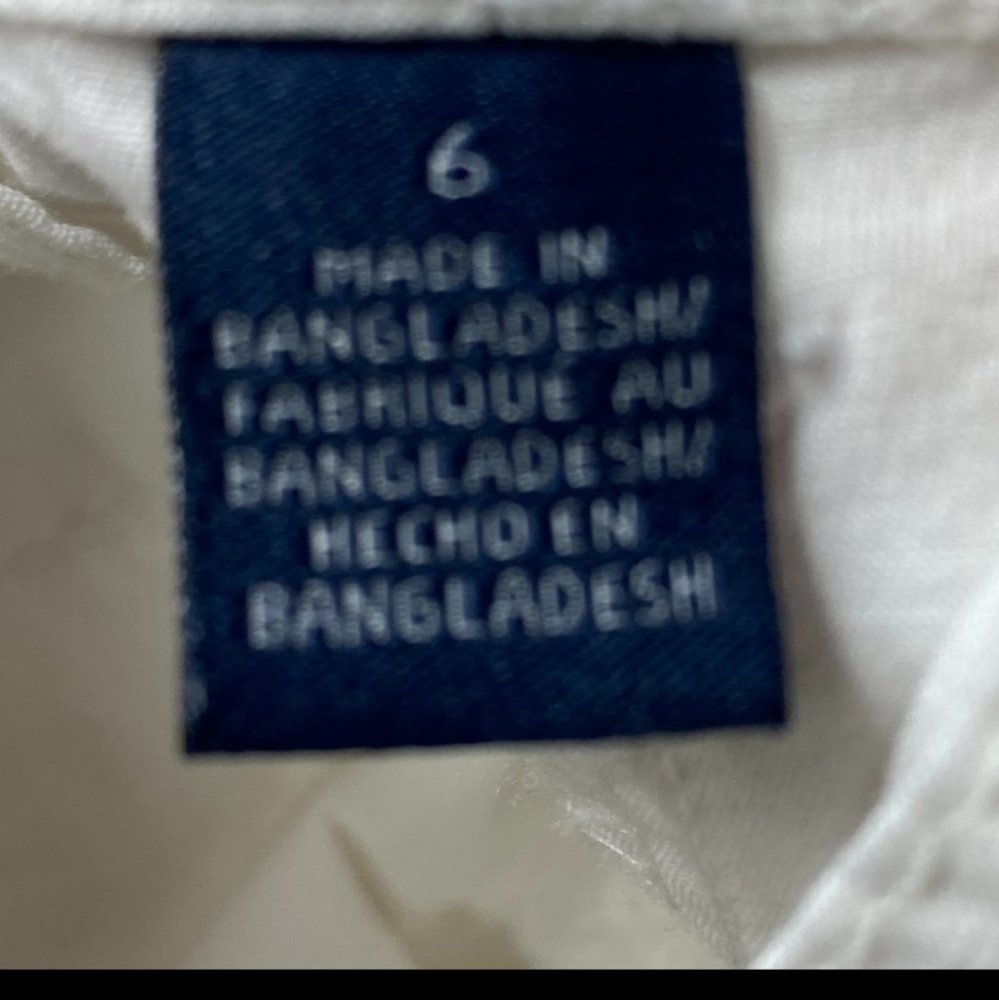 Tommy Hilfiger White Bermuda Shorts - Size 6 - Picture 5 of 5